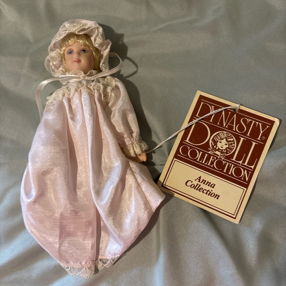 Dynasty Doll Collection Porcelain Doll in Pink Dress